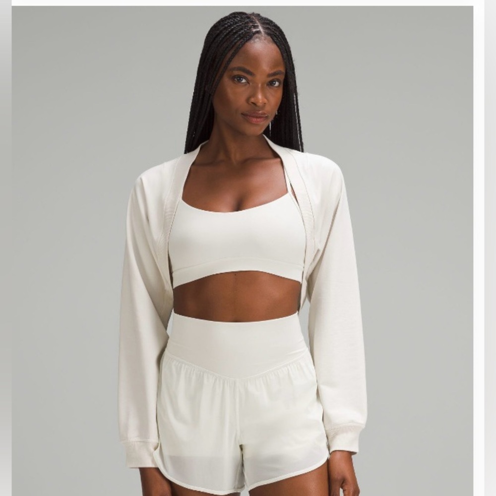 Lululemon Bone French Terry Long-Sleeve Shrug